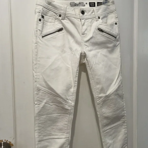Miss Me White Mid-rise Ankle Skinny Denim Jeans - Picture 8 of 8